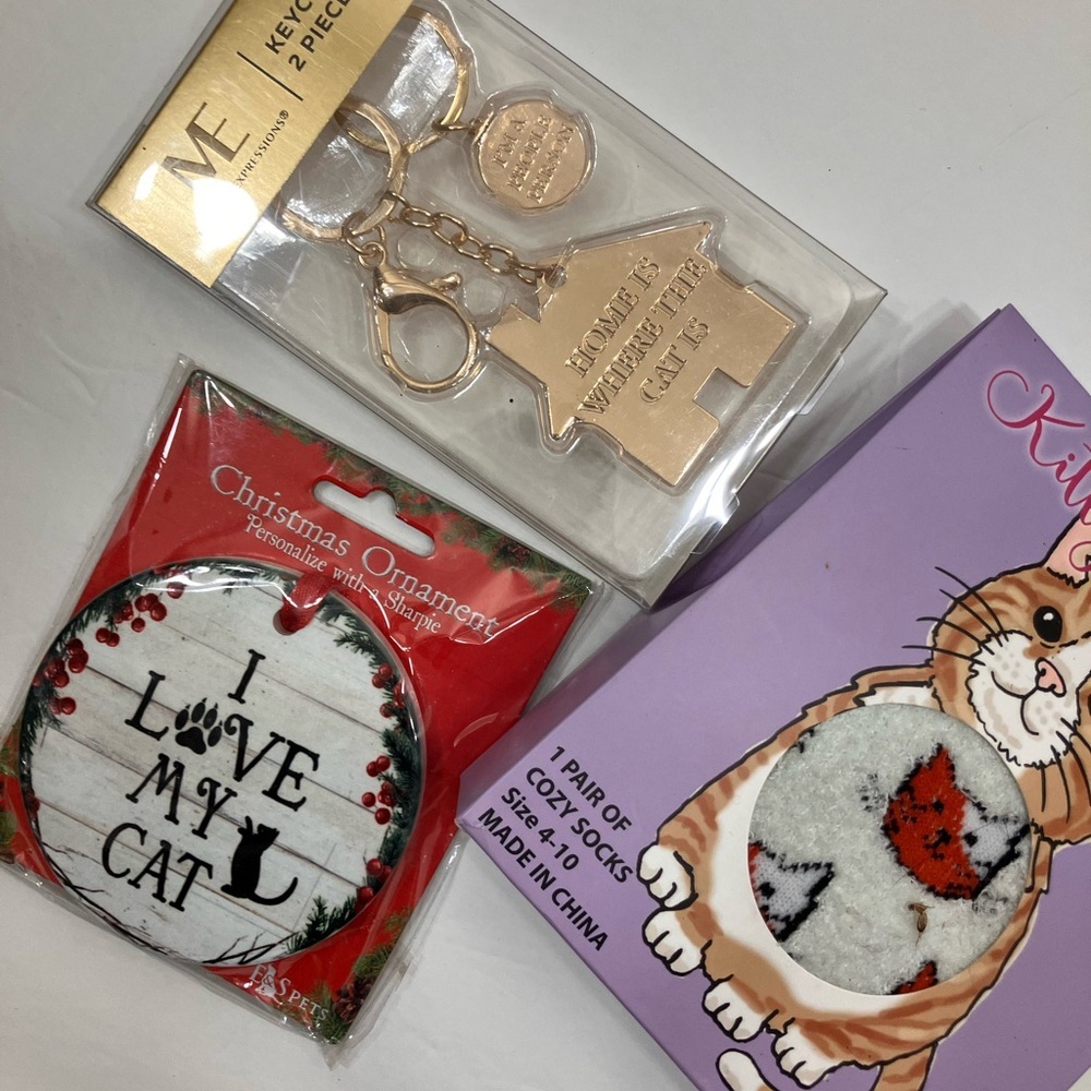 Cat Lover Socks/Ornament/Keychain